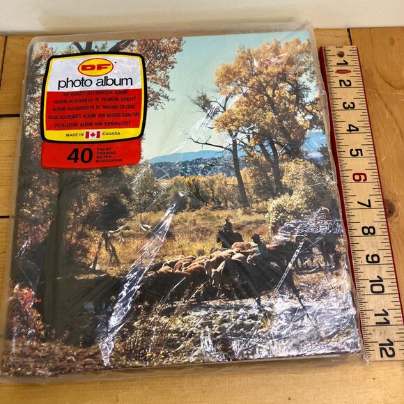 DF Desmarais Photo Album Cowboy Western Padded Cover 40 Self Adhesive Pages - Picture 3 of 4